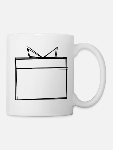 Geschenk handgezeichnet - Tasse - Weiß