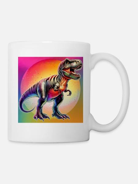 Dinosaurier - Tasse - Weiß