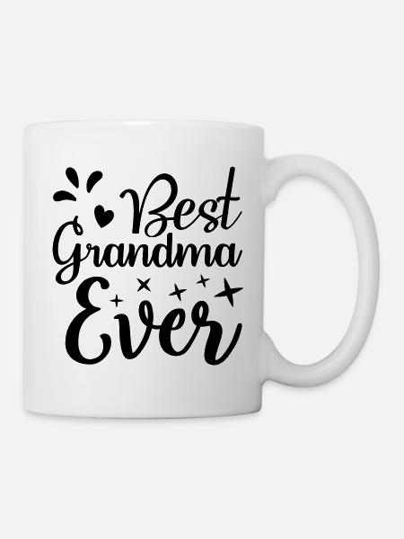 Best Grandma Ever – Liebevolles Oma Geschenk Motiv - Tasse - Weiß