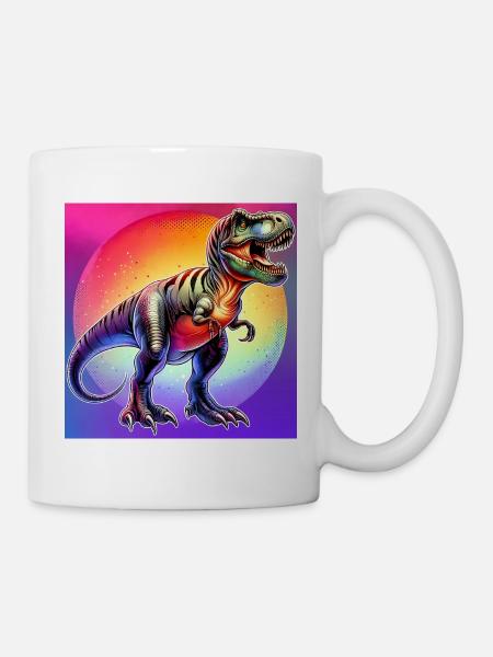 Dinosaurier - Tasse - Weiß