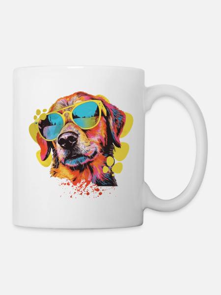 COOL DOG - Tasse - Weiß