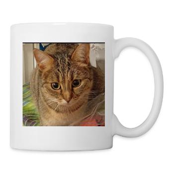 Schnurrbarter Tigertiger im sanften Licht - Tasse - Weiß - Rechts