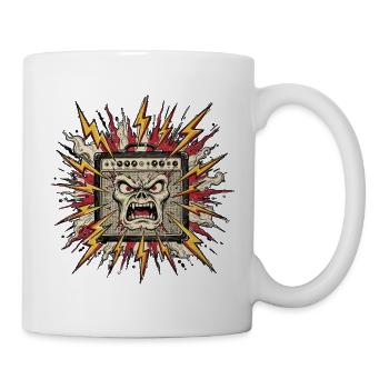 Punk Rock Amp Explosion Vintage Shirt - Tasse - Weiß - Rechts