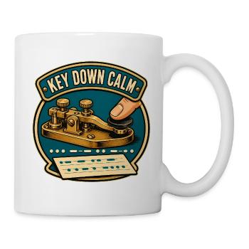 KEY DOWN CALM - Tasse - Weiß - Rechts