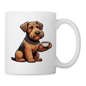 Airedale Terrier Airedales Airedaleliebhaber - Tasse - Weiß - Rechts