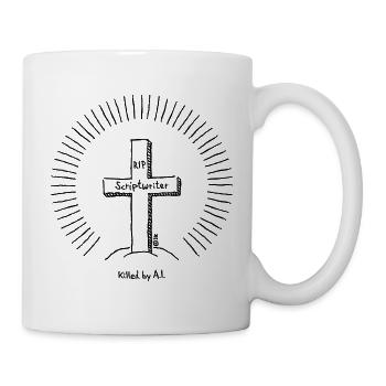 Scriptwriter – Killed By A.I. (Jobkiller / Black) - Tasse - Weiß - Rechts