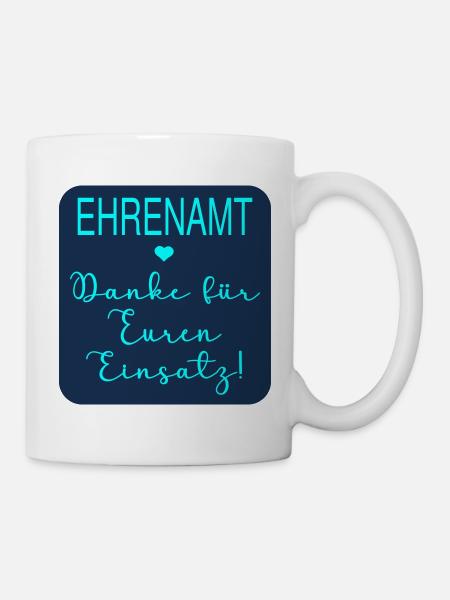 Team Einsatz Ehrenamt Danke - Tasse - Weiß