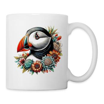 Papageitaucher - Tasse - Weiß - Rechts