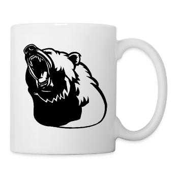 Das Erwachen des Schwarzbären - Tasse - Weiß - Rechts