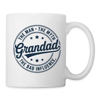 Großvater der Mann, der Mythos, der schlechte Einfluss - Tasse - Weiß - Rechts