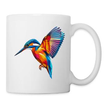 Majestätischer Eisvogel - Tasse - Weiß - Rechts