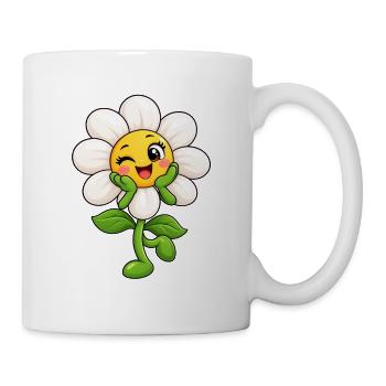 Zwinkernder Daisy-Sonnenstrahl - Tasse - Weiß - Rechts