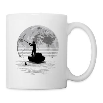 Moonlight Fishing Graphic - Tasse - Weiß - Rechts