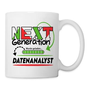 Datenanalyst Next Generation Beruf Arbeit Mann Job - Tasse - Weiß - Rechts