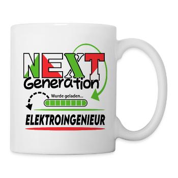 Elektroingenieur Next Generation Beruf Arbeit Mann - Tasse - Weiß - Rechts