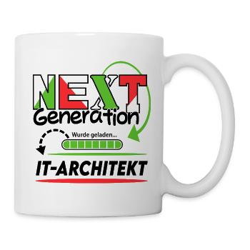 IT-Architekt Next Generation Beruf Arbeit Mann Job - Tasse - Weiß - Rechts