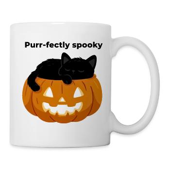 Purr-fect Kürbisnächte - Tasse - Weiß - Rechts
