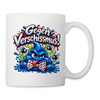Gegen Faschismus - Verschissmus - Tasse - Weiß - Rechts
