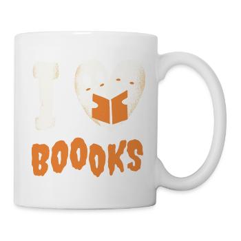 Ich liebe Boooks - Tasse - Weiß - Rechts