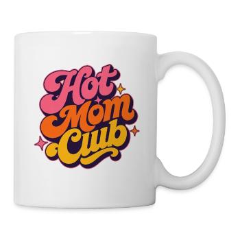 Hot Mom Club Muttertag Mama Retro Groovy Geschenk - Tasse - Weiß - Rechts