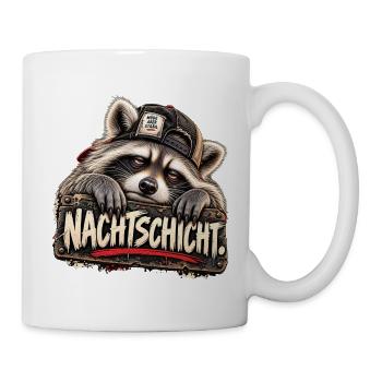 Nachtschicht – Müde aber stabil - Tasse - Weiß - Rechts