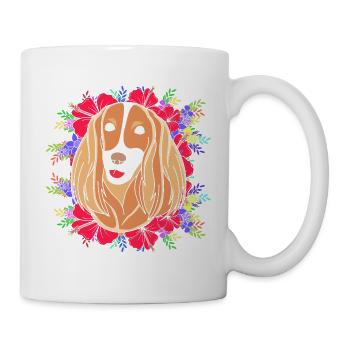 Cocker Spaniel - Tasse - Weiß - Rechts