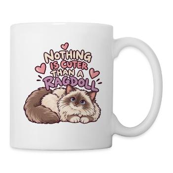 Nichts ist süßer als eine Ragdoll - Tasse - Weiß - Rechts