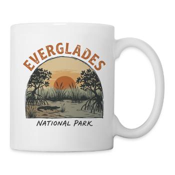 Der Vintage-Everglades-Nationalpark - Tasse - Weiß - Rechts