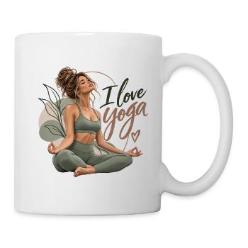 Ich liebe Yoga – Yoga Girl - Tasse - Weiß - Rechts