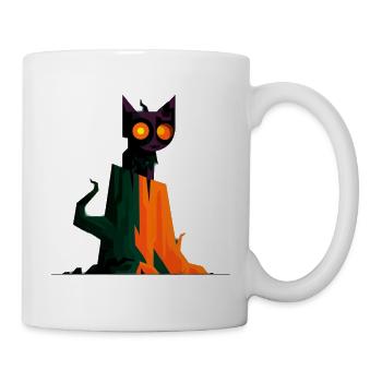 Spooky Geometry Cat - Tasse - Weiß - Rechts