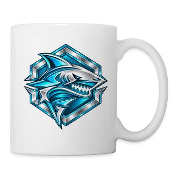Elektrischer Hai - Tasse - Weiß - Rechts