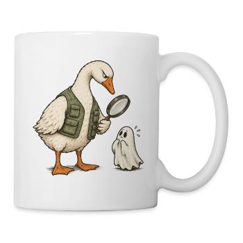Gäns-Detektiv und Geister-Rätsel - Tasse - Weiß - Rechts