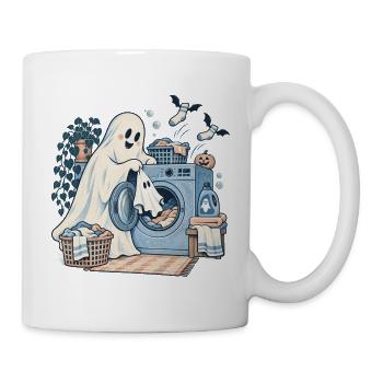 Geisterhafter Waschtag - Tasse - Weiß - Rechts