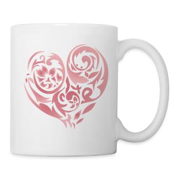  Blütenherz  - Tasse - Weiß - Rechts