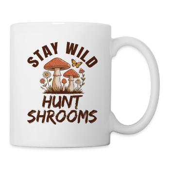 Bleib-Wildpilzsuche - Tasse - Weiß - Rechts