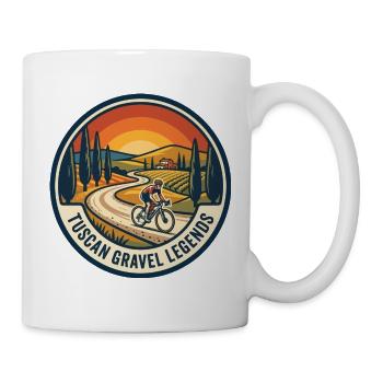 Tuscan Gravel Legends 70er Outdoor-Abzeichen - Tasse - Weiß - Rechts
