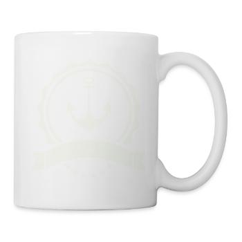 Nordsee Anker Emblem - Tasse - Weiß - Rechts