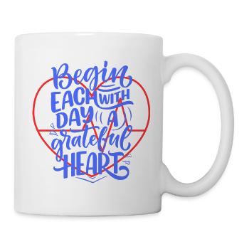 Herz - Tasse - Weiß - Rechts