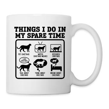 Cheetah Spare Time - Tasse - Weiß - Rechts