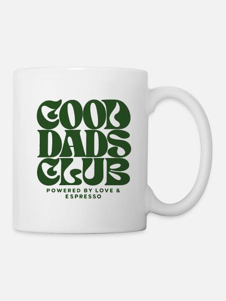 Good Dads Club – Powered by Love & Espresso - Tasse - Weiß