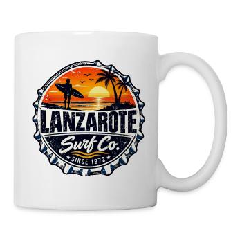 Lanzarote Surf Co. - Kanaren - Spanien - Surfing - Tasse - Weiß - Rechts