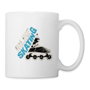 Inline Skating Retro Inliner Design - Tasse - Weiß - Rechts