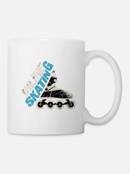 Inline Skating Retro Inliner Design - Tasse - Weiß