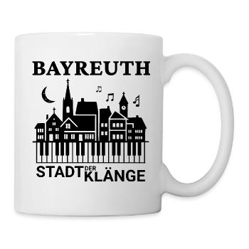 Bayreuth - Stadt der Klänge - Opern Festspiele - Tasse - Weiß - Rechts
