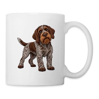 Griffon Korthals Kawaii Style – Süßer Hund - Tasse - Weiß - Rechts