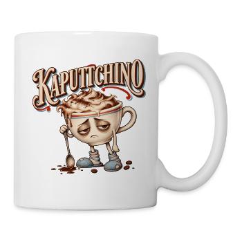 Kaputtchino - Tasse - Weiß - Rechts