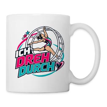 Ich Dreh Durch Rhönrad - Tasse - Weiß - Rechts
