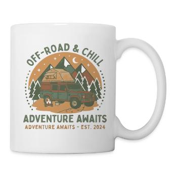 Offroad & Chill Abenteuer SUV - Tasse - Weiß - Rechts