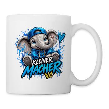 Kleiner Macher Elefant - Tasse - Weiß - Rechts