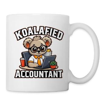 Süßer Koalafied Buchhalter, CPA, Steuerbuchhalterin Kunst - Tasse - Weiß - Rechts